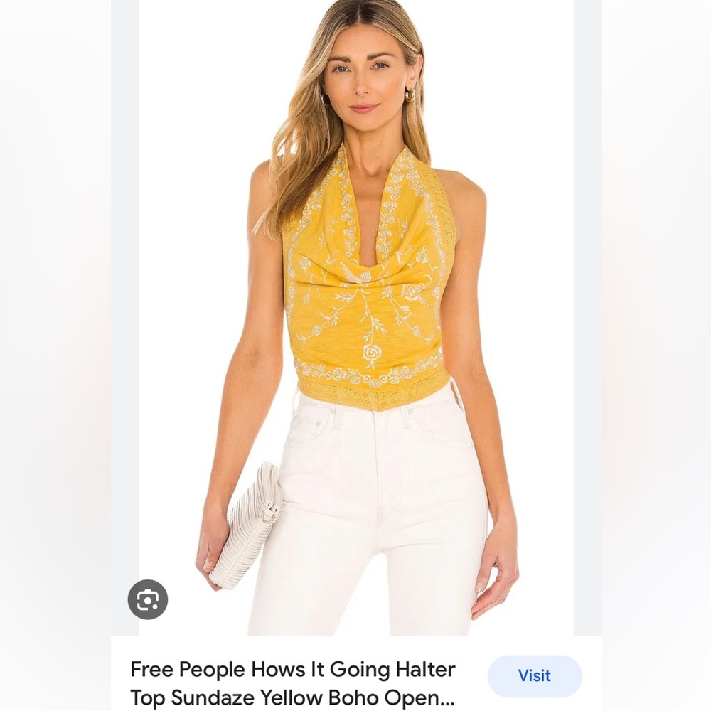 How’s it going halter top - free people